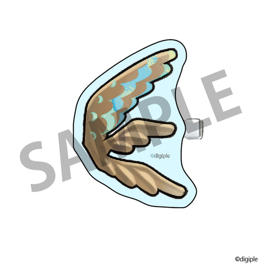 アクリルヘアクリップ（羽トアリス2025誕生日イラスト）